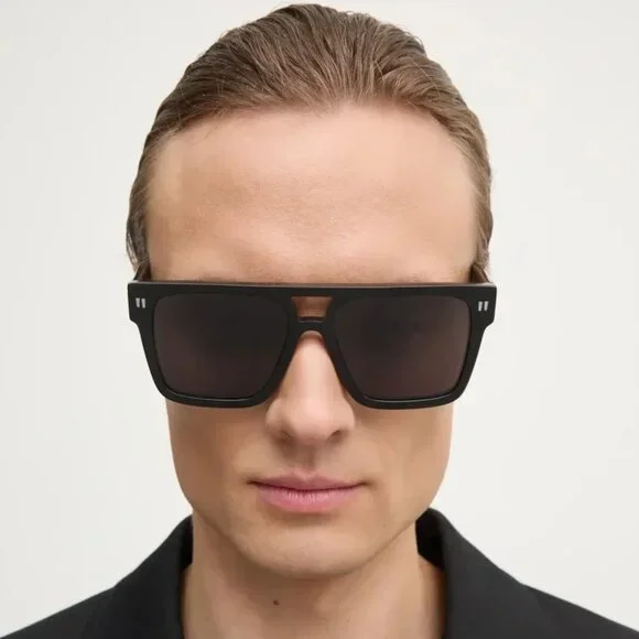 Off-White Women Sunglasses Black Grey Square OERI133  display picture 3